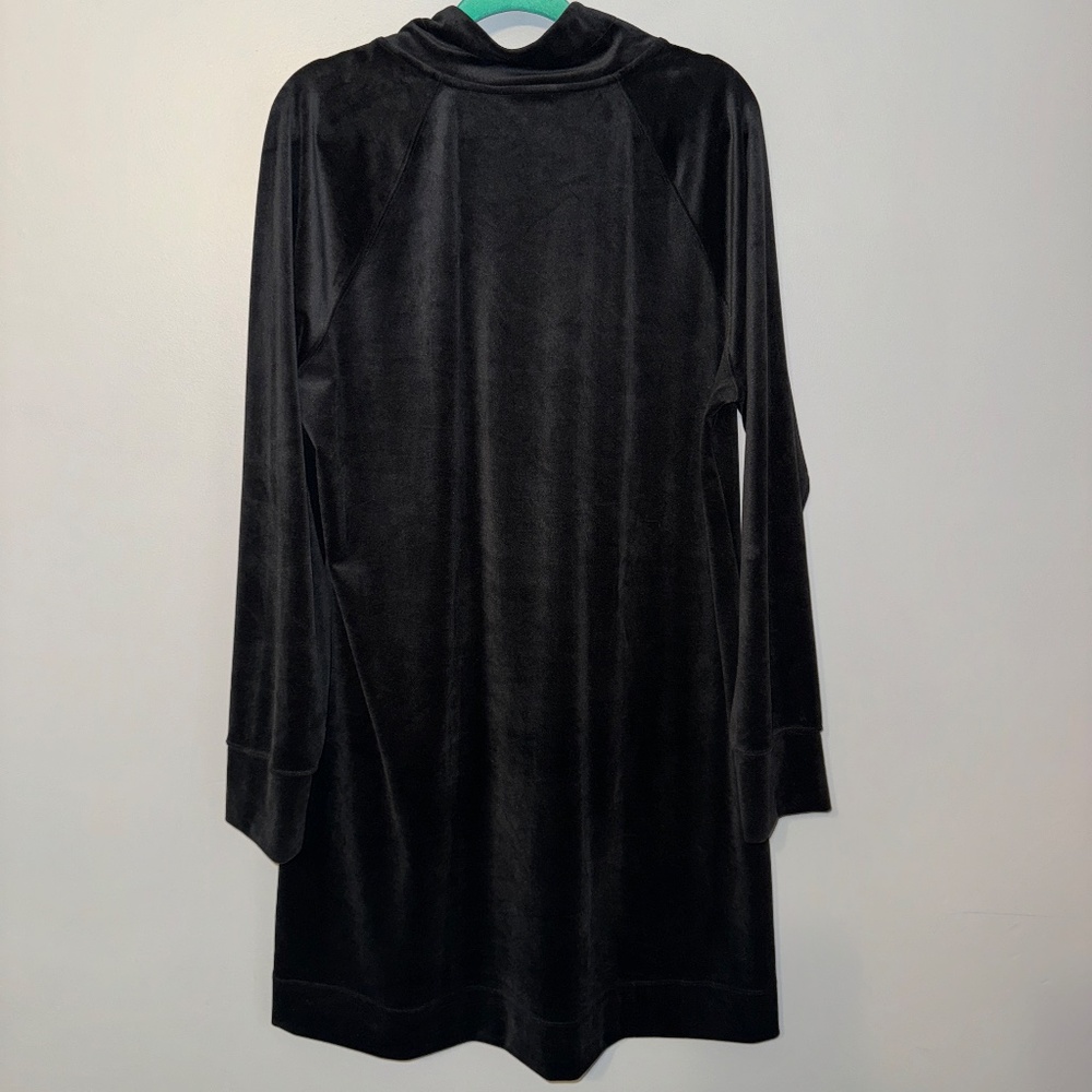 EUC Lilly Pulitzer Skipper Velour Popover Dress Black Size XXL - Picture 6 of 7